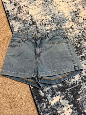 PacSun Light Blue High-Rise Denim Shorts